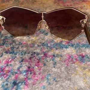 Versace gold frame glasses